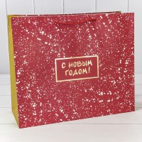 Пакет подарочный "Новый год" (406) 39,5*33*15 210г 1/20 1/80 Арт: 300406AA