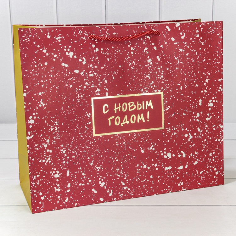 Пакет подарочный "Новый год" (406) 39,5*33*15 210г 1/20 1/80 Арт: 300406AA