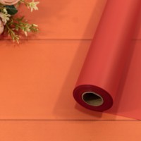 Плёнка 58см 800г матовая однотонная 55мкм Красный-2347 1/12 Арт: 1857/2347