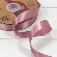 Лента Атласная Полиэстер класс А 2,5см*100ярд Коричнево-розовый 1/8 1/32 Арт: 556-25/165