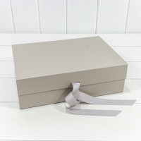 Коробка Прямоугольная 48*35*18 складная на магнитах Серый 1/24 Арт: 721362/1972