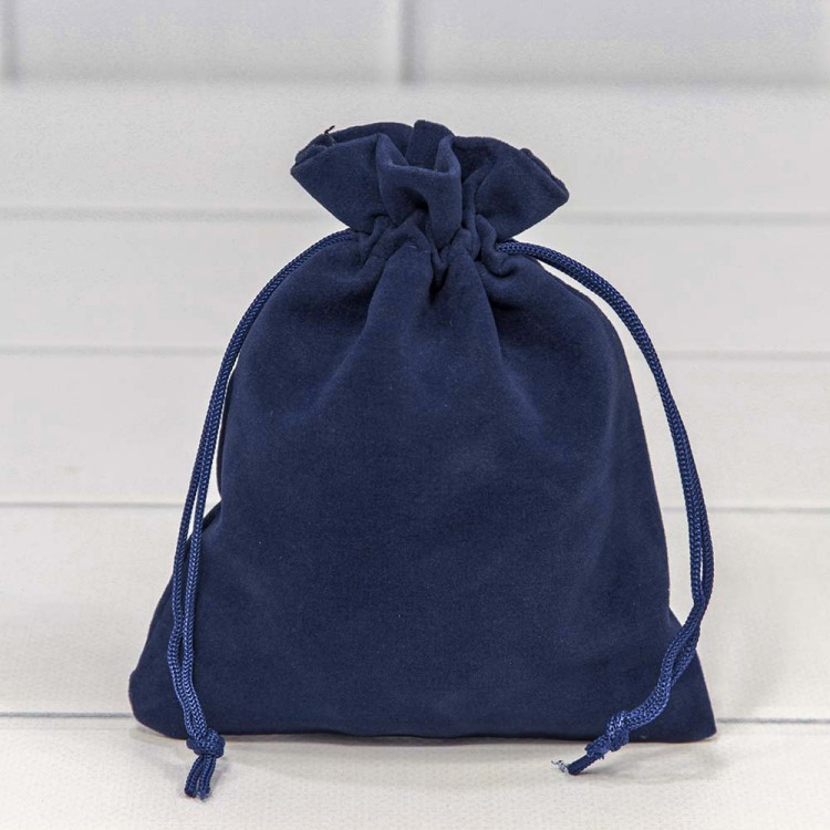 Мешочки бархатные 12*15 Синий 1/50 1/2000 Арт: 000811H/12