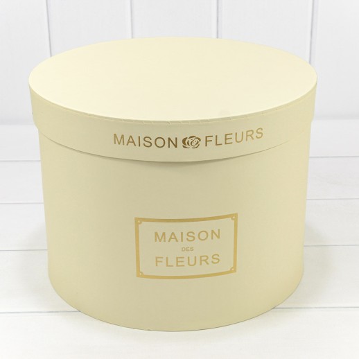 Коробки Круглые Набор 1/5 30*22,5 "Maison des Fleurs" Бежевый 1/4 Арт: 7219006/1900