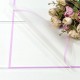 Плёнка в листах 55*55 (20 шт.) матовая с цветной рамкой 50мкм Сиреневый 1/60 Арт: 1632/3