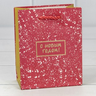 Пакет подарочный "Новый год" (406) 12*15*6,7 210г 1/20 1/240 Арт: 300406H