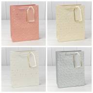 Пакет подарочный с тиснением "Цветочки" (микс 2) 18*23*10 210г 1/20 1/360 Арт: 000546E - Пакет подарочный с тиснением "Цветочки" (микс 2) 18*23*10 210г 1/20 1/360 Арт: 000546E