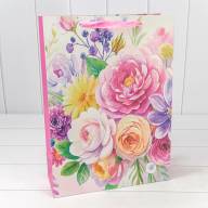 Пакет подарочный "Цветы" (микс 225) 30*41,5*12 210г 1/20 1/80 Арт: 000225A - Пакет подарочный "Цветы" (микс 225) 30*41,5*12 210г 1/20 1/80 Арт: 000225A