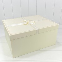 Коробки Прямоугольные Набор 1/10 53*43*26 с бантом Бежевый 1/1 Арт: 721317/2