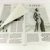 Плёнка в листах 56,5*56,5 (20 шт.) матовая "Газета PAPER" 65мкм Серый 1/60 Арт: 1615/CG1