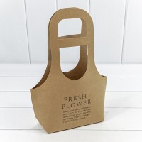 Пакет подарочный "Fresh Flower" Крафт 17*32*7,5 300г 1/10 1/300 Арт: 000178