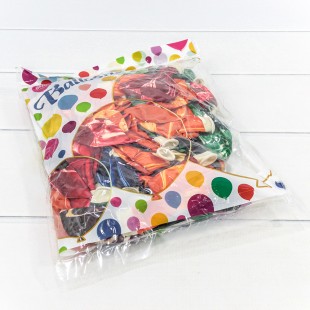 Шарики воздушные из латекса "Мрамор" 12"/30см (100 шт.) 2,8г (микс) 1/60 Арт: 20100