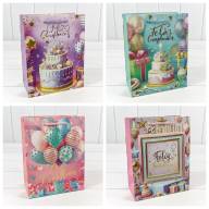 Пакет подарочный с тиснением (микс 114) 18*23*10 210г 1/20 1/360 Арт: 000114E - Пакет подарочный с тиснением (микс 114) 18*23*10 210г 1/20 1/360 Арт: 000114E